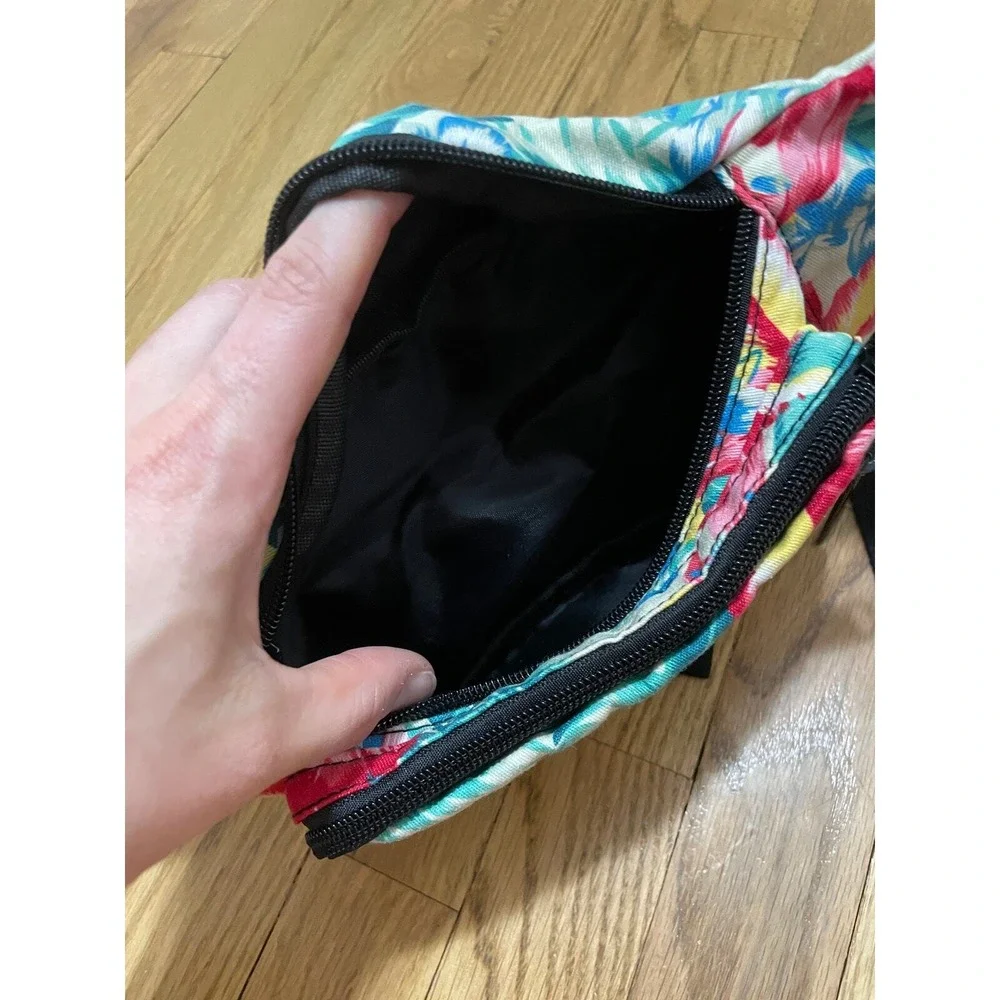 Floral Fanny Pack Waist Bag Cute Tropical Print Festival Travel Pouch